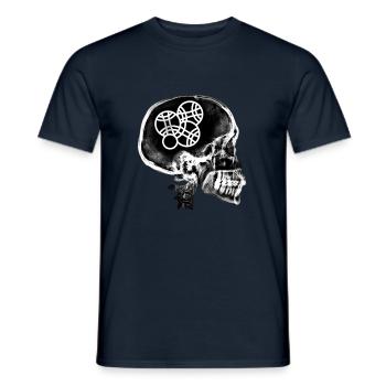Humour joueur de pétanque papa papy humoristique - T-shirt homme - marine - Devant - AI Model Male 178 light (178cm)