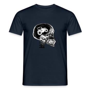 Tractor Hobby Humor Farmer Passion Gift - Men's T-Shirt - navy - Front - AI Model Male 178 light (178cm)