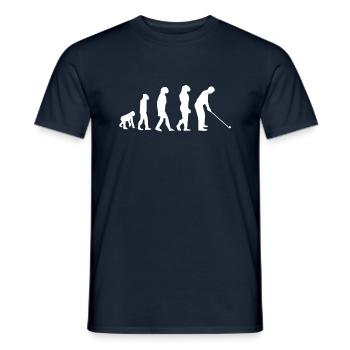 Golf Evolution Golfer Geschenk Golfschläger - Männer T-Shirt - Navy - Vorne - AI Model Male 178 light (178cm)