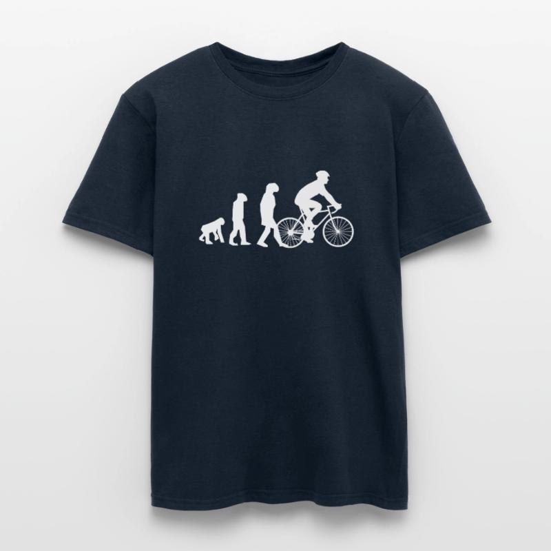 Fahrrad Biker Evolution Geschenkidee Männer T-Shirt