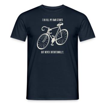 Fahrrad Biker Rad Rennrad Mountainbike Geschenk - Männer T-Shirt - Navy - Vorne - AI Model Male 178 light (178cm)