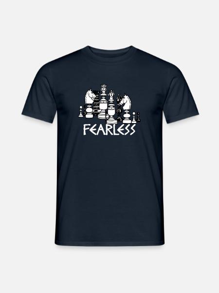 Fearless Chess Chess Gift Chess Gift Idea - Men's T-Shirt - navy