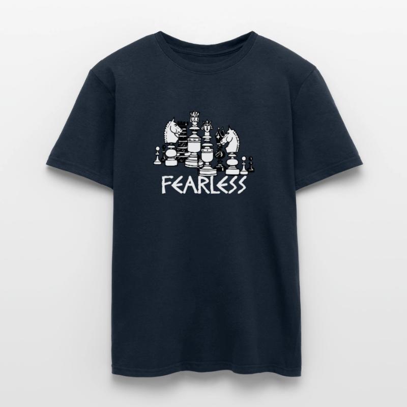 Fearless Chess Schach Geschenk Chess Gift Idea Männer T-Shirt