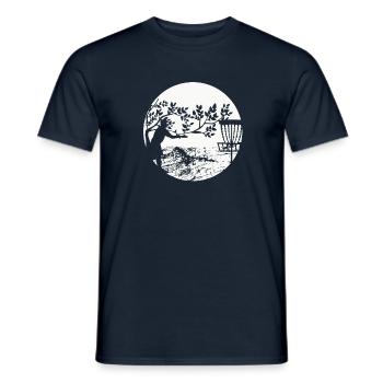 Vintage Disc Golf Disc Golf Cadeau De Frisbee - T-shirt homme - marine - Devant - AI Model Male 178 light (178cm)