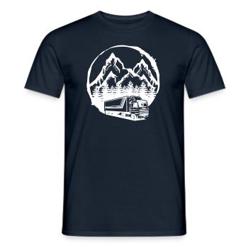 LKW Fahrer Lastkraftwagen Truck Trucker Geschenk - Männer T-Shirt - Navy - Vorne - AI Model Male 178 light (178cm)