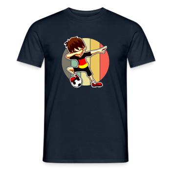 DAB Germany soccer kicker soccer player fun shirt - Men's T-Shirt - navy - Front - AI Model Male 178 light (178cm)