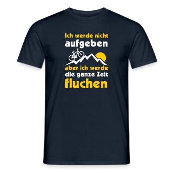 Ich werde nicht aufgeben aber die Zeit fluchen MTB - Männer T-Shirt - Navy - Vorne - AI Model Male 178 light (178cm)