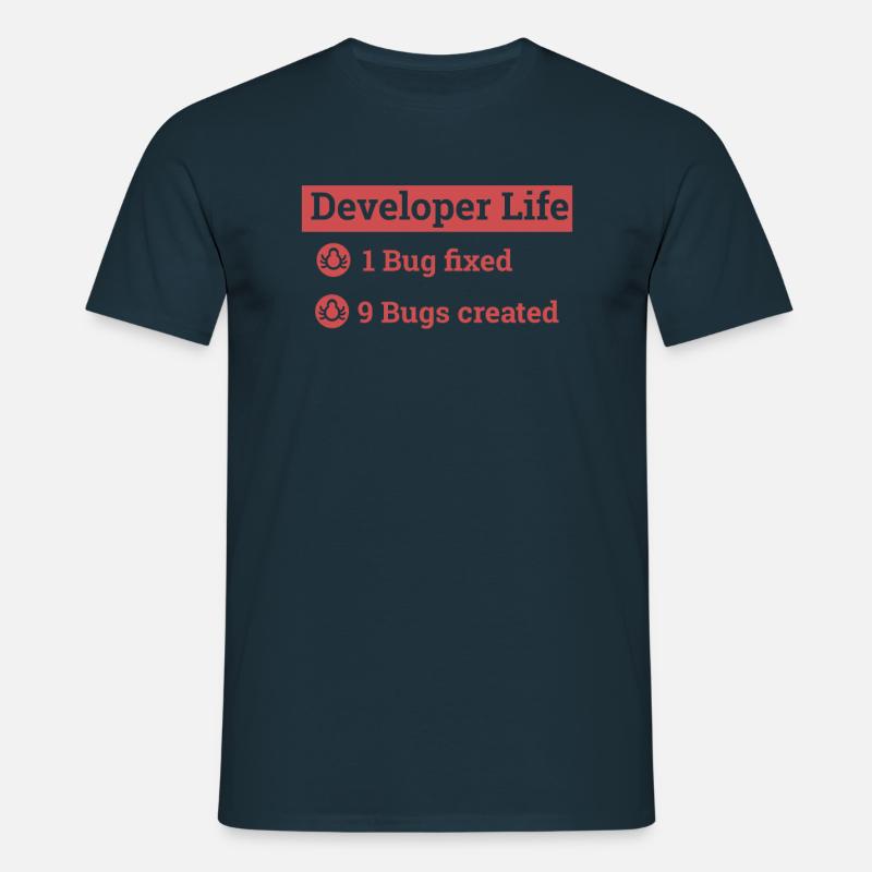 « Developer life » | Programmeur, programmeur - T-shirt Homme - marine