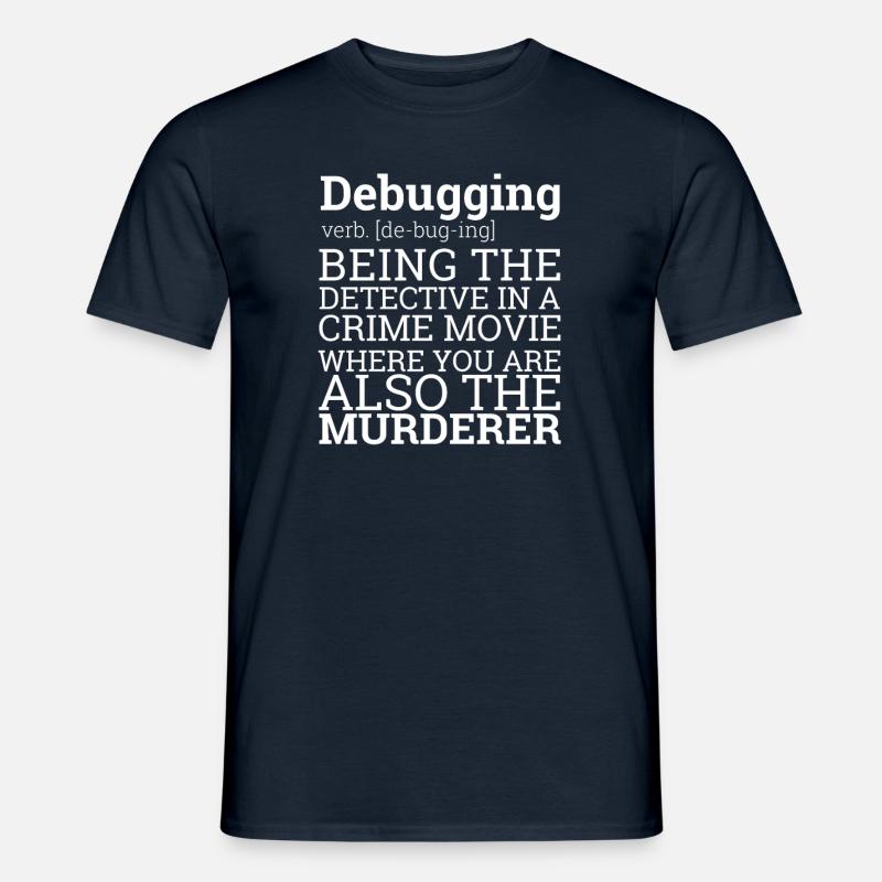 "Debugging Definition" | Programmer, Programmierer - Männer T-Shirt - Navy