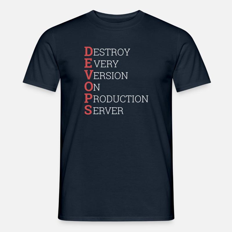 « Devops » | « Scrum Master » - T-shirt homme - marine