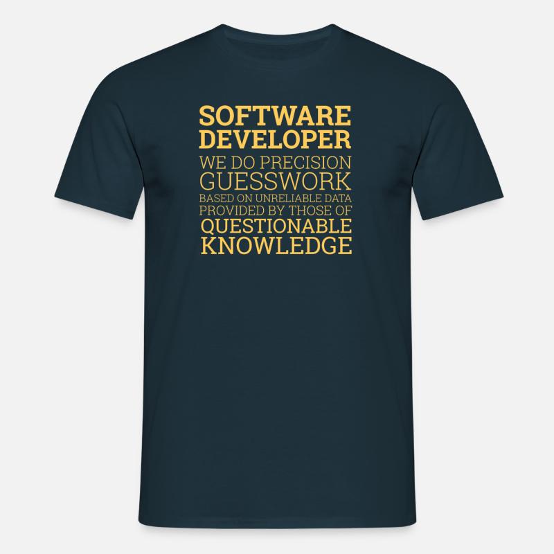 « Software Developer » | Programmeurs - T-shirt Homme - marine