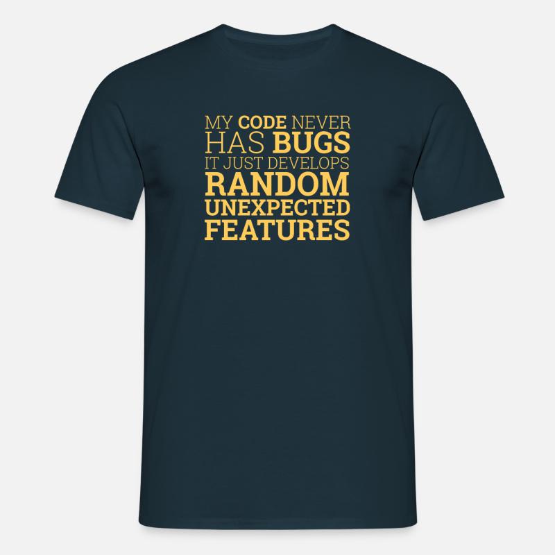 "Random unexpected features" | Programmer - Men's T-Shirt - navy