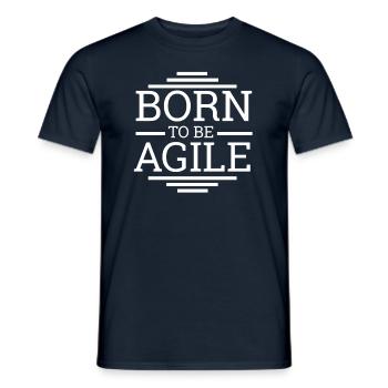 "Scrum Agile"| Scrum Master - Männer T-Shirt - Navy - Vorne - AI Model Male 178 light (178cm)