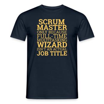 "Scrum Master" | Scrum Master - Männer T-Shirt - Navy - Vorne - AI Model Male 178 light (178cm)