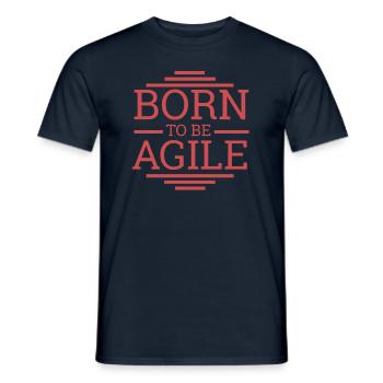 "Scrum Agile"| Scrum Master - Männer T-Shirt - Navy - Vorne - AI Model Male 178 light (178cm)