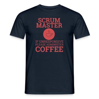 « Scrum Master » | Scrum Master - T-shirt homme - marine - Devant - AI Model Male 178 light (178cm)