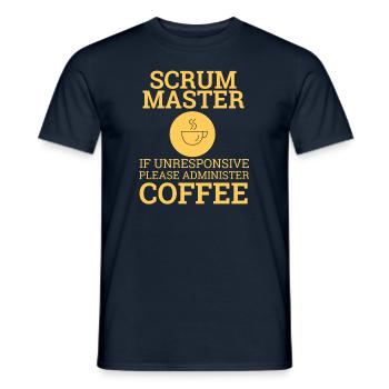 "Scrum Master" | Scrum Master - Männer T-Shirt - Navy - Vorne - AI Model Male 178 light (178cm)
