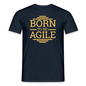 "Scrum Agile"| Scrum Master - Männer T-Shirt - Navy - Vorne - AI Model Male 178 light (178cm)