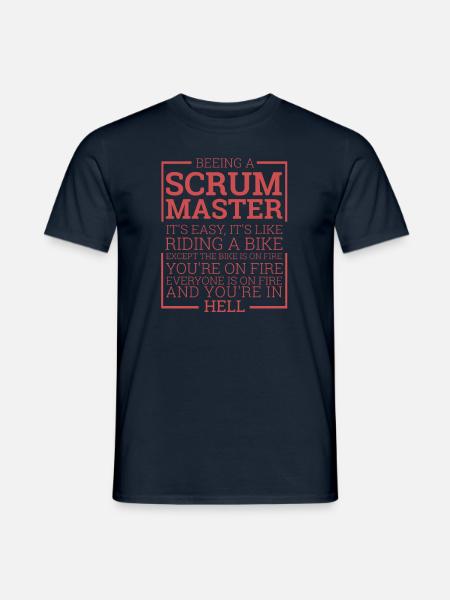 "Scrum Master - Riding a Bike" | "Scrum Master" - Männer T-Shirt - Navy