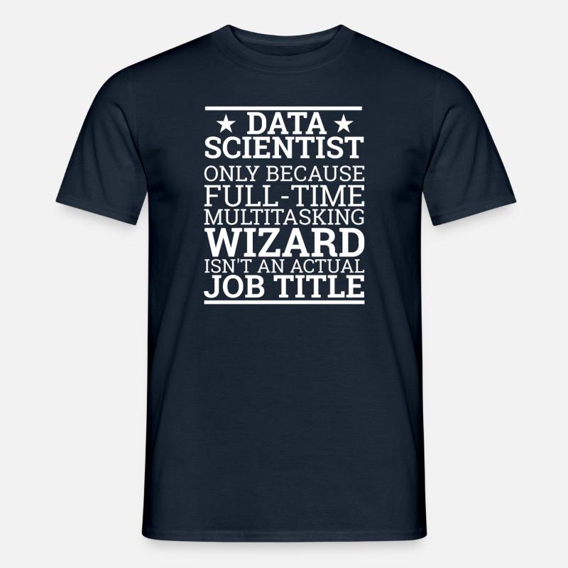 "Data Wizard" | Data Scientist - Männer T-Shirt - Navy