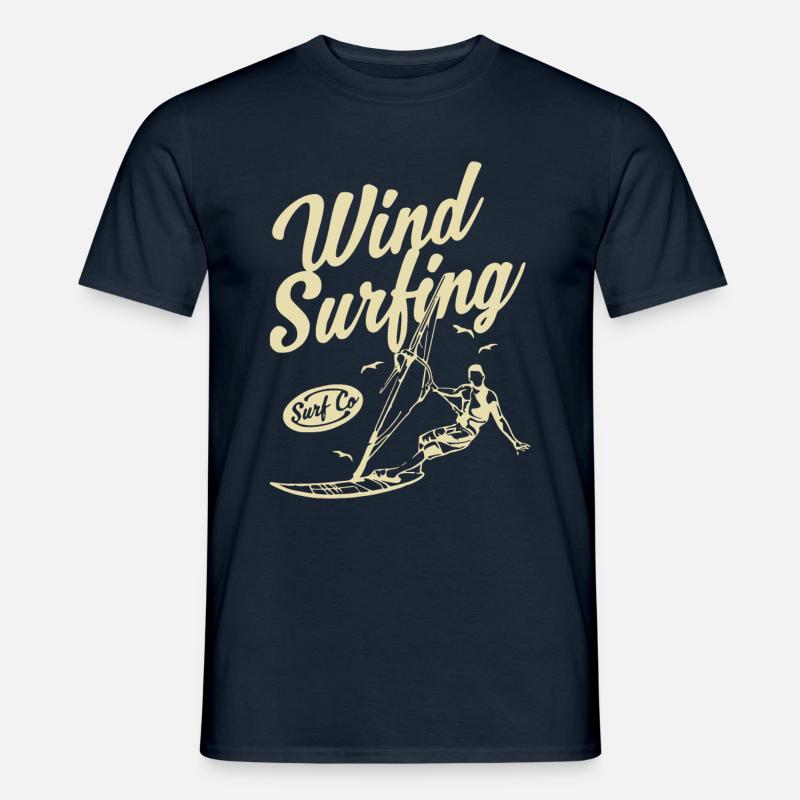 Wind Surfing 1- Wind Surfen - Männer T-Shirt - Navy