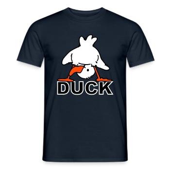 Ducking Duck (3 colors) - T-shirt homme - marine - Devant - AI Model Male 178 light (178cm)