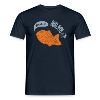 Taiyaki - Men's T-Shirt - navy - Front - AI Model Male 178 light (178cm)