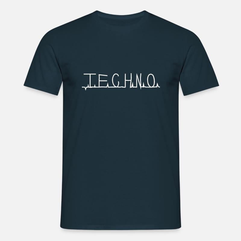 Techno - T-shirt Homme - marine