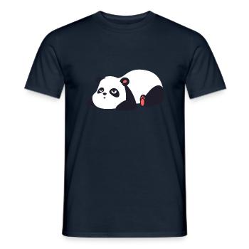 Panda - T-shirt homme - marine - Devant - AI Model Male 178 light (178cm)