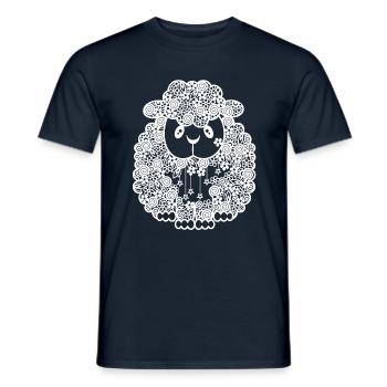 Sheep - Men's T-Shirt - navy - Front - AI Model Male 178 light (178cm)