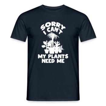 Mes plantes - T-shirt homme - marine - Devant - AI Model Male 178 light (178cm)