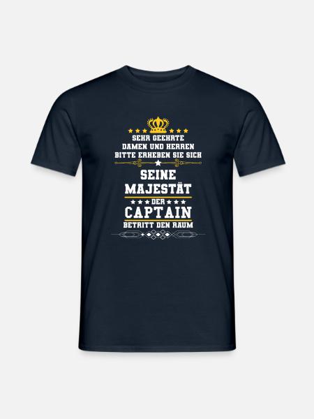 Kapitän - Männer T-Shirt - Navy