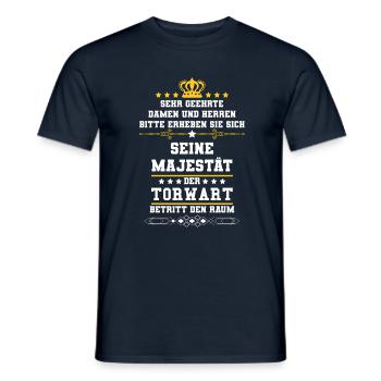 Gardien de but - T-shirt homme - marine - Devant - AI Model Male 178 light (178cm)