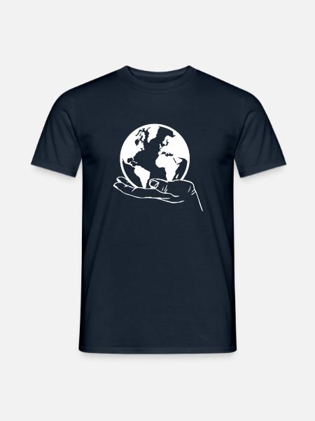 Planet Erde - Männer T-Shirt - Navy