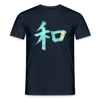 Kanji - Harmony - Männer T-Shirt - Navy - Vorne - AI Model Male 178 light (178cm)