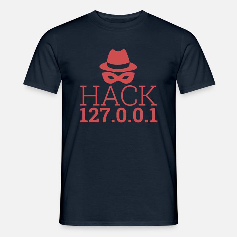 « Hack 127.0.0.1 » | Hacker - T-shirt homme - marine