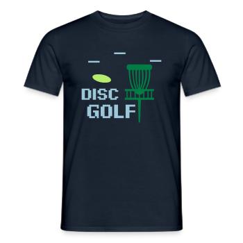 Disc Golf Disc Golf Frisbee Cadeau Cadeau - T-shirt homme - marine - Devant - AI Model Male 178 light (178cm)