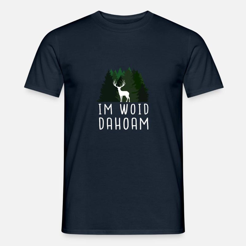 Im Woid Dahaom Bayern - Männer T-Shirt - Navy