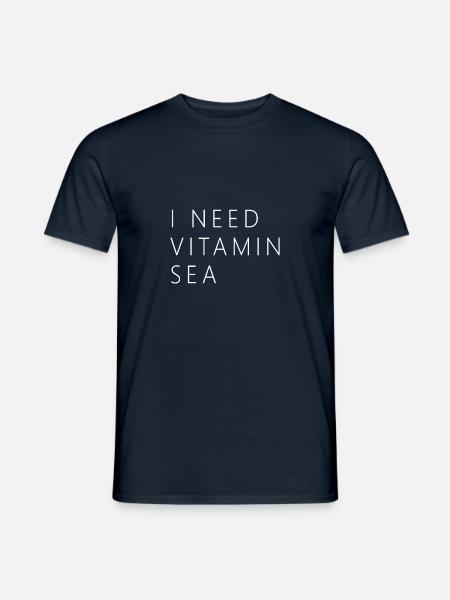 Été, soleil, vacances, plage et mer - T-shirt homme - marine