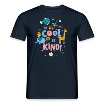 Play-Doh Animaux Avec Slogan It's Cool To Be Kind - T-shirt homme - marine - Devant - AI Model Male 178 light (178cm)