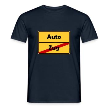 Führerschein Geschenk im Ortsschild Design! - Männer T-Shirt - Navy - Vorne - AI Model Male 178 light (178cm)