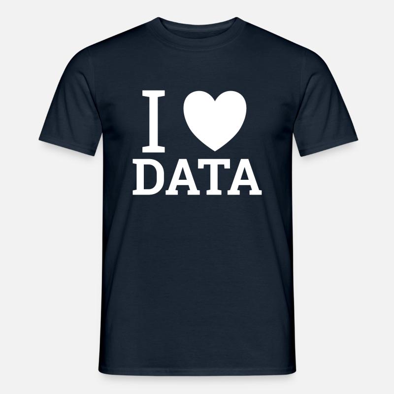 "Love Data" | Data Scientist - Men's T-Shirt - navy