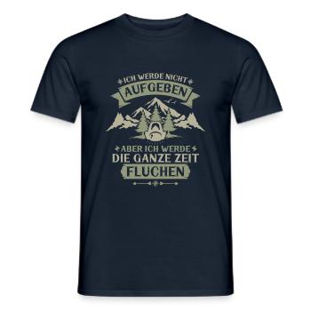 Hiking hiking saying - Men's T-Shirt - navy - Front - AI Model Male 178 light (178cm)