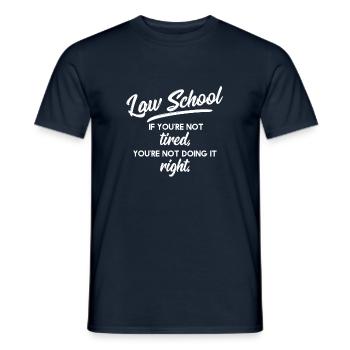Faculté de droit - droit - droit spirituel droit - T-shirt homme - marine - Devant - AI Model Male 178 light (178cm)