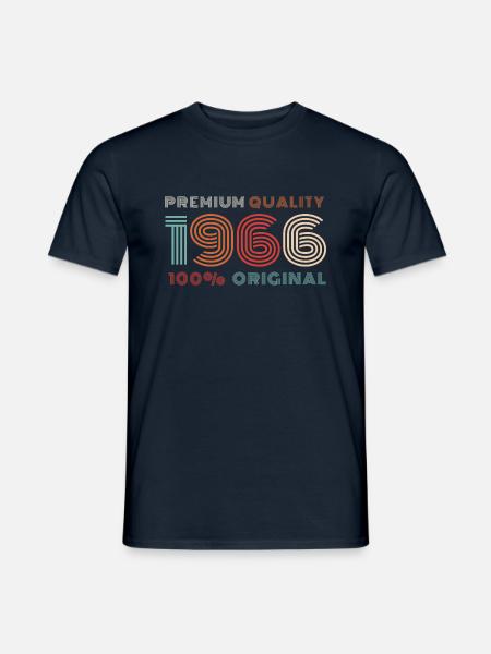 1966 Geburtsjahr Vintage - Männer T-Shirt - Navy