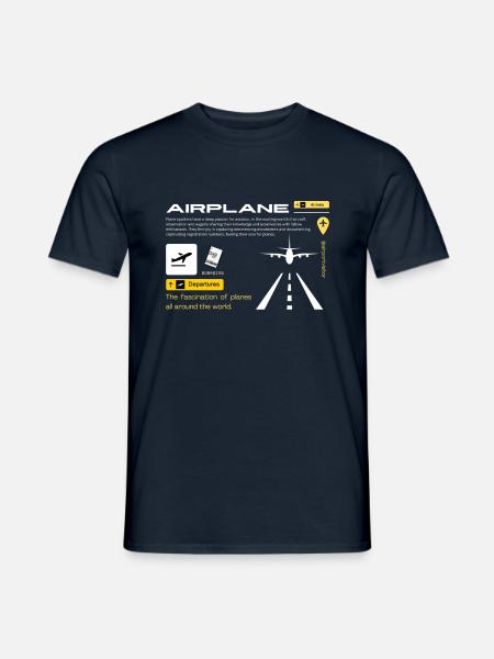 Plane Spotter auf Tour - Männer T-Shirt - Navy