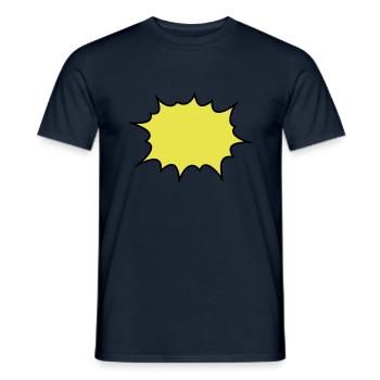 boom - T-shirt homme - marine - Devant - AI Model Male 178 light (178cm)