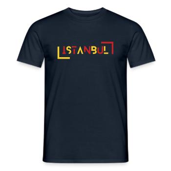 Istanbul Turquie - T-shirt homme - marine - Devant - AI Model Male 178 light (178cm)