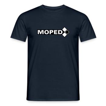 Moped Logo (2c) - Männer T-Shirt - Navy - Vorne - AI Model Male 178 light (178cm)