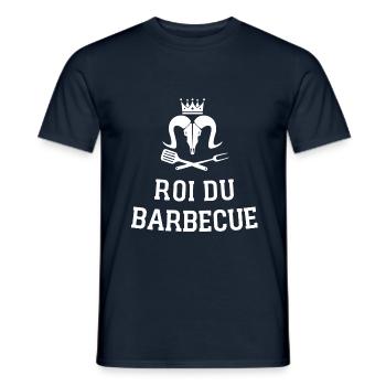 le roi - T-shirt homme - marine - Devant - AI Model Male 178 light (178cm)